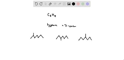 SOLVED: from among 18 constitutional isomers of C8H18. Write structural ...