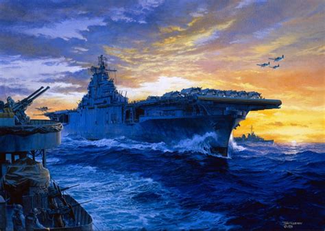 "USS Yorktown" by Tom Freeman. Navy Seal Wallpaper, Army Wallpaper ...