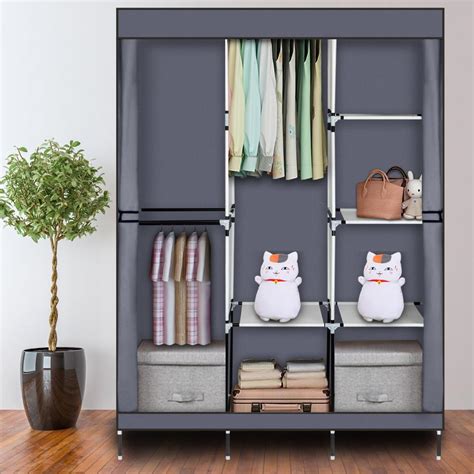 Zimtown 71" Closet Organizer Shelves System Clothes Storage Wardrobe ...