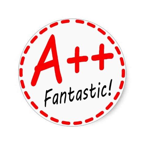 Grade A plus plus...Fantastic! Sticker School Fun, School Life, Dry ...