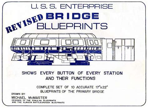 U.S.S. Enterprise Bridge Blueprints - Revised