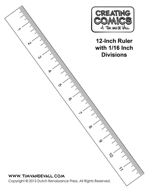 6 Inch Ruler Printable