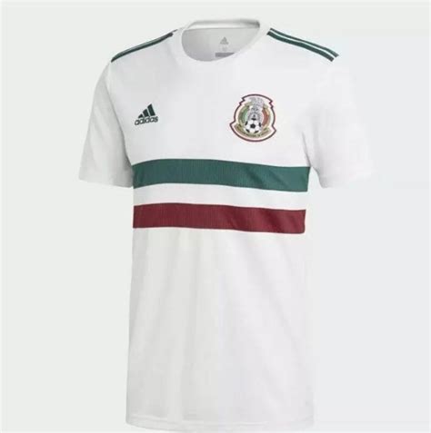 Adidas Mexico Soccer White Jersey DriFit in 2020 | Mexico away jersey, Mexico soccer jersey ...