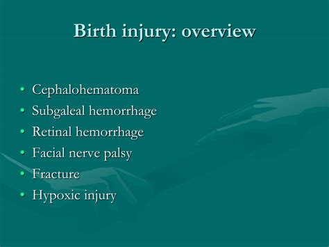 PPT - Birth injury PowerPoint Presentation, free download - ID:4435635