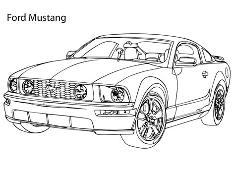 1967 Ford Mustang Coloring Pages