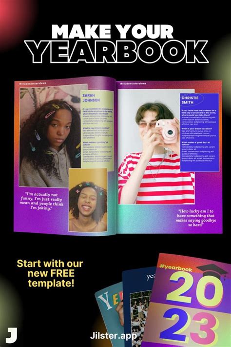 2023 YEARBOOK TEMPLATE 💥 | Yearbook ideas & themes