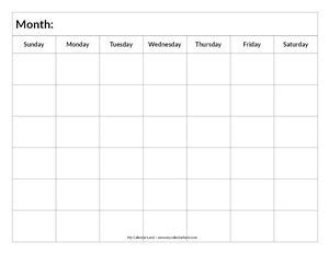 Unique 6 Week Calendar Printable | Free Printable Calendar Monthly