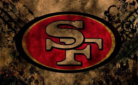 Download Grunge Brown San Francisco 49ers Logo Wallpaper | Wallpapers.com