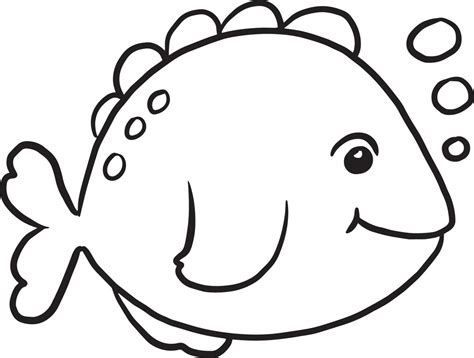 fish animal cartoon doodle kawaii anime coloring page cute illustration ...