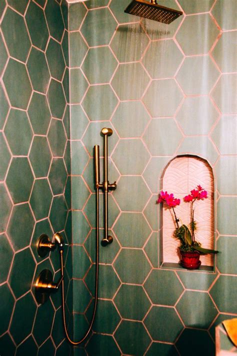 Stunning! This is an updated 80's bathroom with the pink & green and ...