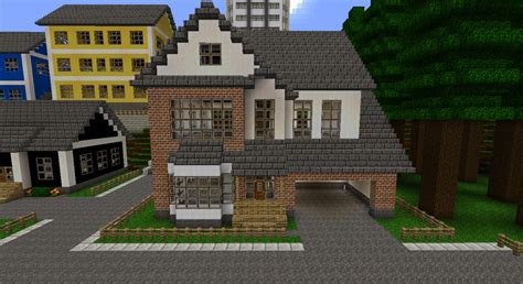 White/Brick house Minecraft Project