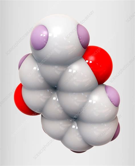 Vitamin K3 molecule - Stock Image - C013/8905 - Science Photo Library