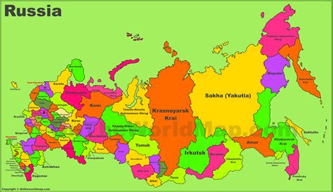 russia states map – google maps russie – Kellydli
