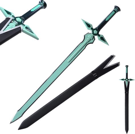 Sword Fort Handmade Cosplay Japanese Anime Sword, Stainless Steel, Kirito Kirigaya, Elucidator ...