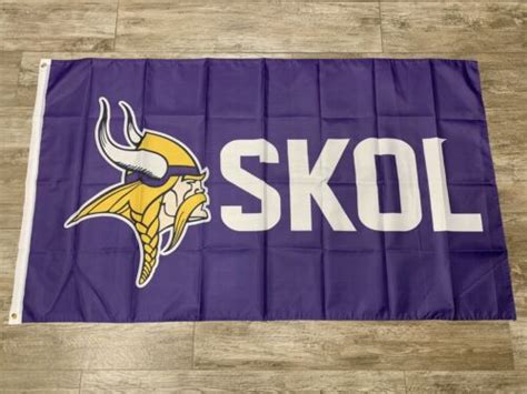 MINNESOTA VIKINGS FLAG 3'X5' NFL SKOL BANNER: FREE SHIPPING From CA | eBay