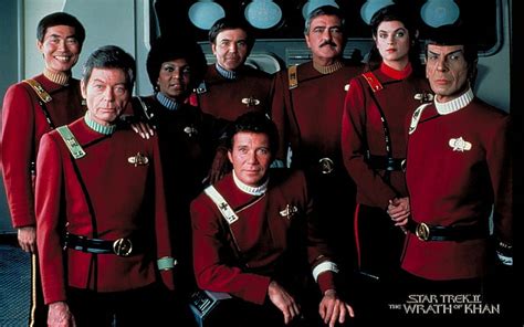 HD wallpaper: Star Trek The Wrath of Khan Cast William Shatner Leonard Nimoy Kirk Spock HD ...