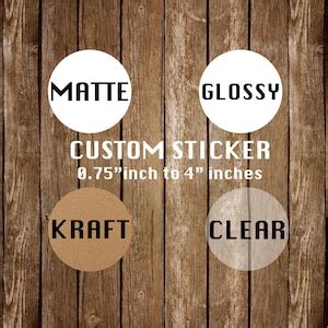 Custom Round Stickers Custom Labels Round Labels Custom Clear Stickers ...