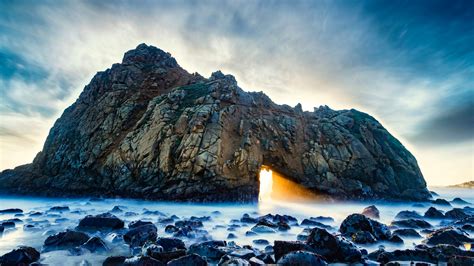 Natural Images HD 1080p Download with Keyhole Arch at Pfeiffer Beach ...