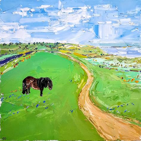 Georgie Dowling - Pedn Vounder Ponies II by Georgie Dowling, Contemporary art, Animals For Sale ...
