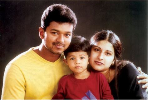 Tamil Actor Vijay Family Photo