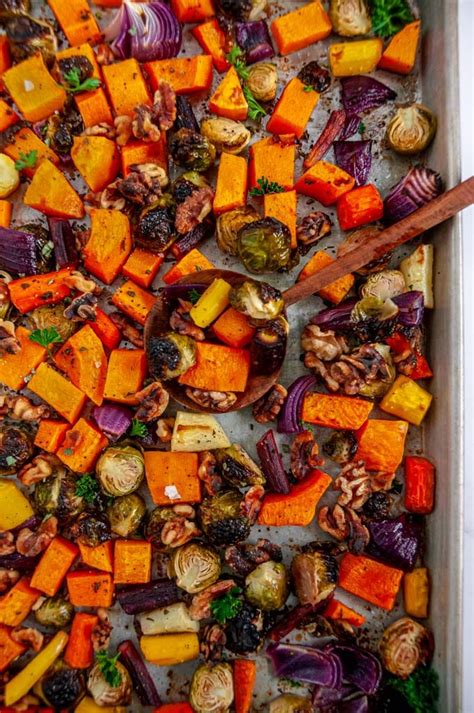 Autumn Harvest Roasted Vegetables | Recipe | Roasted vegetable recipes, Roasted fall vegetables ...