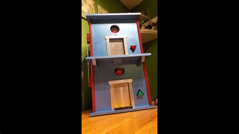 Toy elevator, front view - YouTube