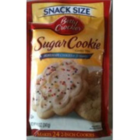 Betty Crocker Cookie Mix, Sugar Cookie: Calories, Nutrition Analysis ...