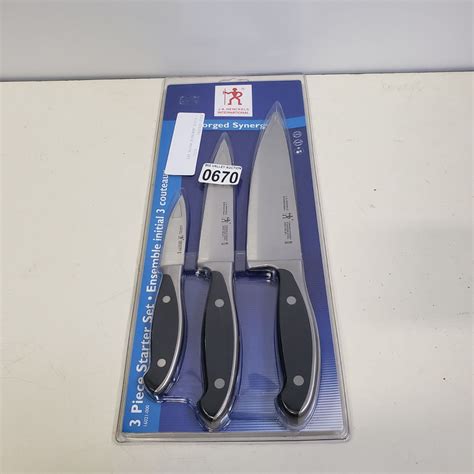 3 PIECE HENCKELS KNIFE SET - Big Valley Auction