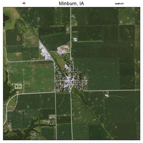 Aerial Photography Map of Minburn, IA Iowa