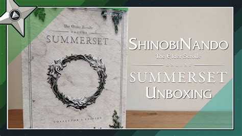 The Elder Scrolls online Summerset collector's edition unboxing! - YouTube