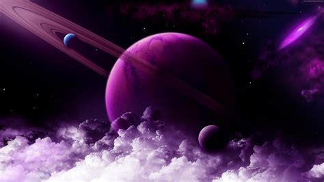 Wallpaper Saturn, planet, purple, 4k, Space Wallpaper Download - High ...