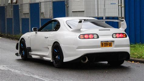 950HP 2JZ Toyota Supra Mk4 Big TURBO, Huge FLAMES, Loud Accelerations ...