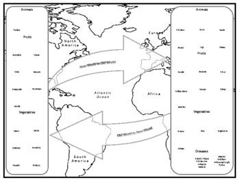 Columbian Exchange - Free Map by Mrgrayhistory | TPT