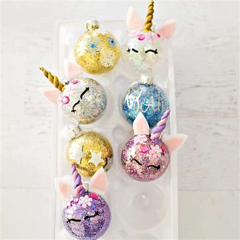 DIY Unicorn Ornaments: How To Make These Glitter Baubles