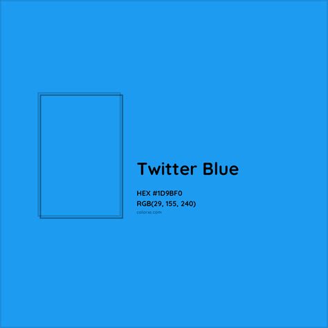 About Twitter Blue Color - Color codes, similar colors and paints - colorxs.com