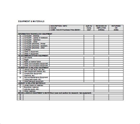 Personal Asset List Template Excel For Your Needs