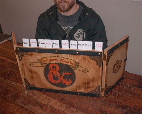 Customizable handmade solid wood Dungeon Master's screen — nerd wood designs