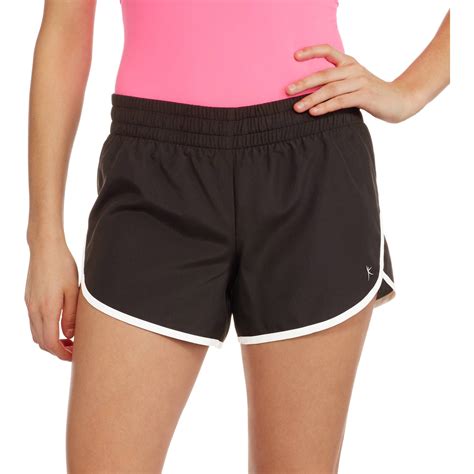 Danskin Now - Women's Active Dolphin Woven Running Shorts with Built-In ...