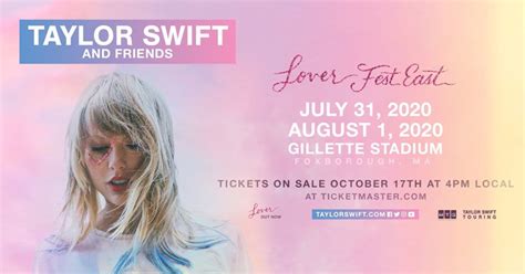 [Postponed] Taylor Swift - Lover Fest East in Foxborough at