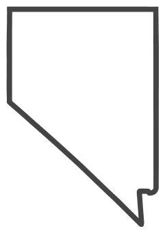 Nevada – Map Outline, Printable State, Shape, Stencil, Pattern – DIY ...