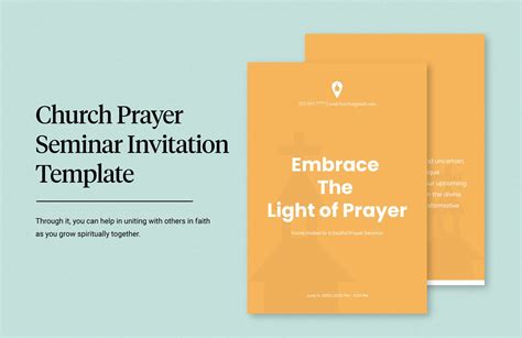 Church Prayer Seminar Invitation Template in Word, Illustrator, PSD - Download | Template.net