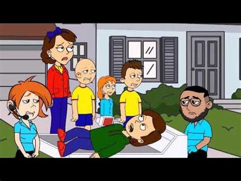 Caillou Breaks Boris' Leg - YouTube