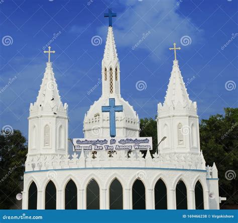 Velankanni Church WHITE India Stock Photography | CartoonDealer.com ...