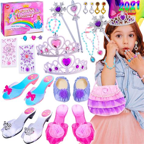 Amazon.com: Peertoys Princess Toys for Toddler Girls - Dress Up & Pretend Play Costume Princess ...