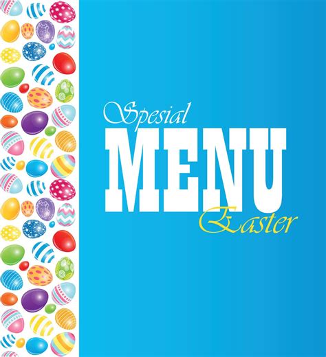 Beautiful Easter Egg Menu Vector Illustration 8331670 Vector Art at Vecteezy