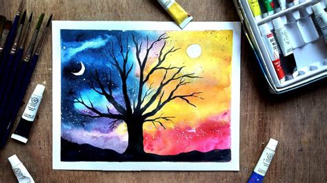 Nature Drawing Painting Watercolor Easy - doce-espera-doce