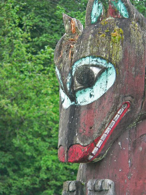 Tlingit totem poles at Saxman Village near Ketchikan Alask… | Flickr