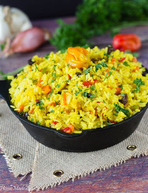 Yellow Saffron (Turmeric) Rice - Caribbean Style