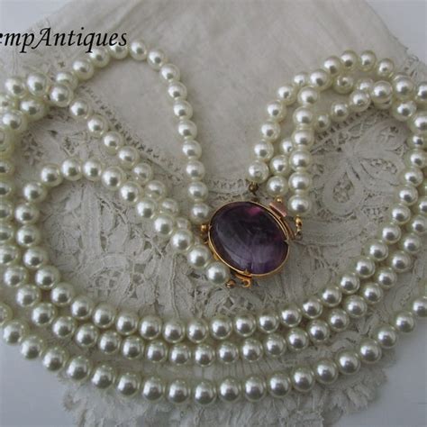 Pearl Necklace Vintage - Etsy