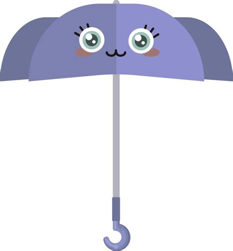 Purple umbrella with eyes, illustration, vector on white background. 13771676 Vector Art at Vecteezy